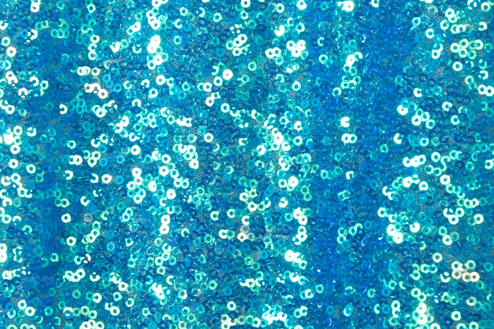 Stretch Sequins (Turquoise/Turquoise Pearl)
