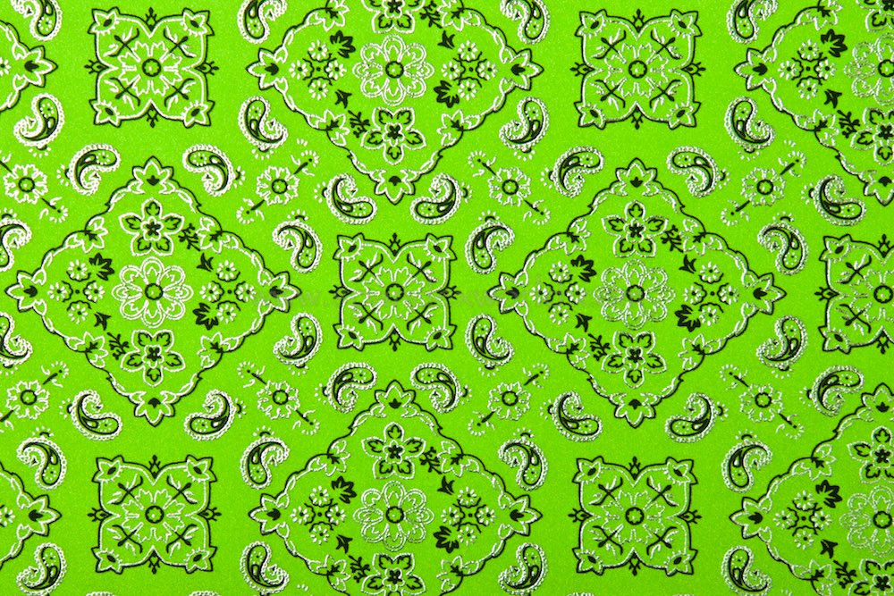 Pattern/Abstract Hologram (Neon Green/Silver)