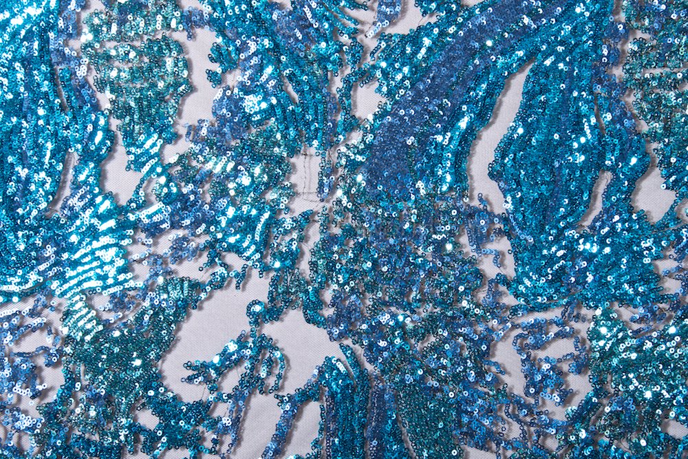 Non-Stretch Sequins (Black/Turquoise/Blue/Teal/Silver)