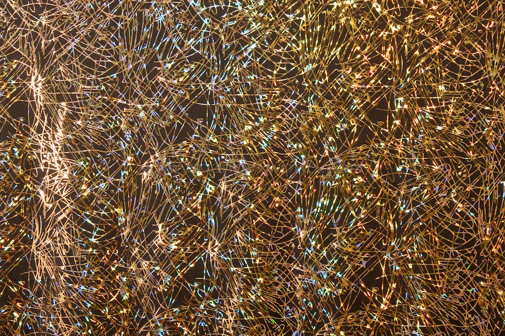 Pattern/Abstract Hologram(Black/Gold)