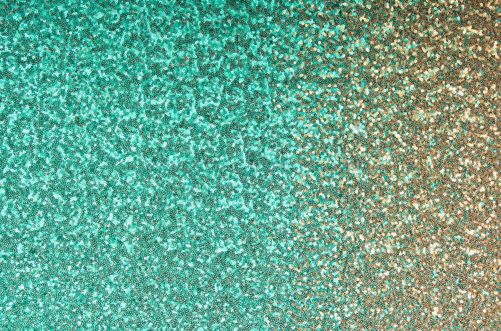 Non Stretch Sequins (Jade/Gold Ombre)