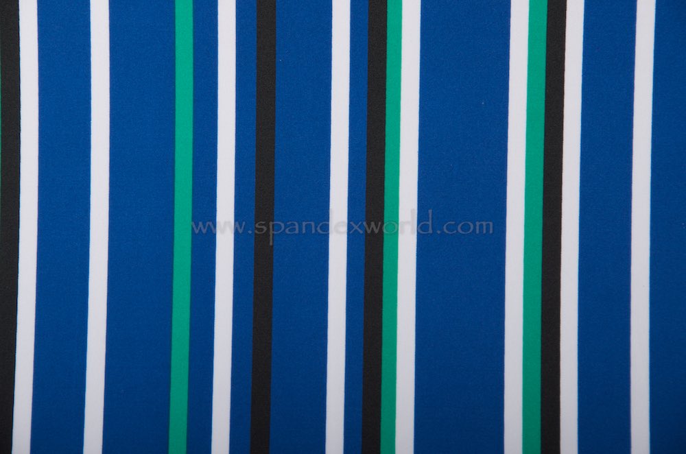 Printed Spandex (Navy blue/White/Black/Green)