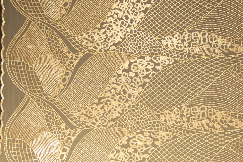 Non-Stretch Sequins ( Gold/Gold)