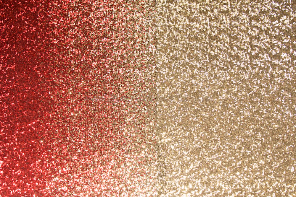 Non-Stretch Sequins (Black/Red/Gold Ombre)