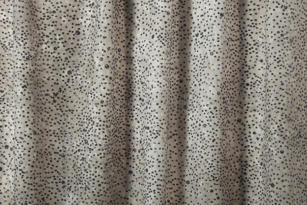 Sheer Glitter/Pattern(Dark Grey/Black)