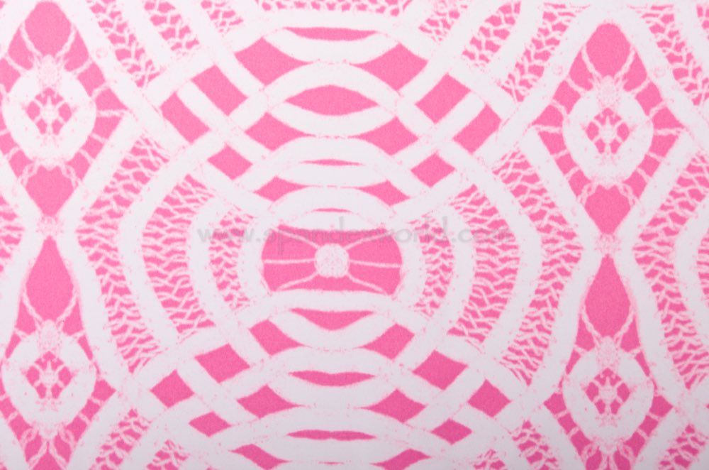 Abstract Print Spandex (White/Baby Pink)