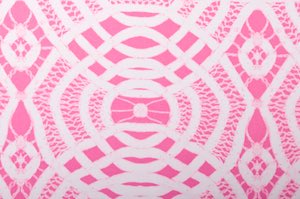 Abstract Print Spandex (White/Baby Pink)