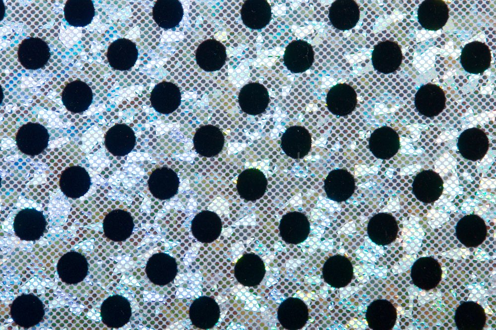 Polka Dot Hologram (White/Black)