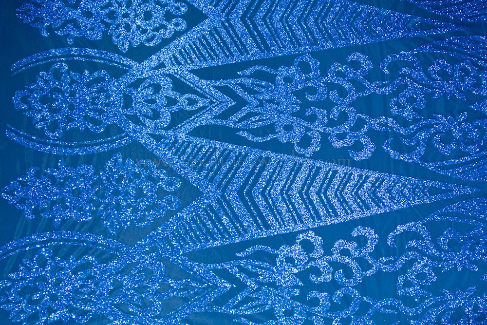 Cracked ice lace (Royal Blue/Royal Blue)