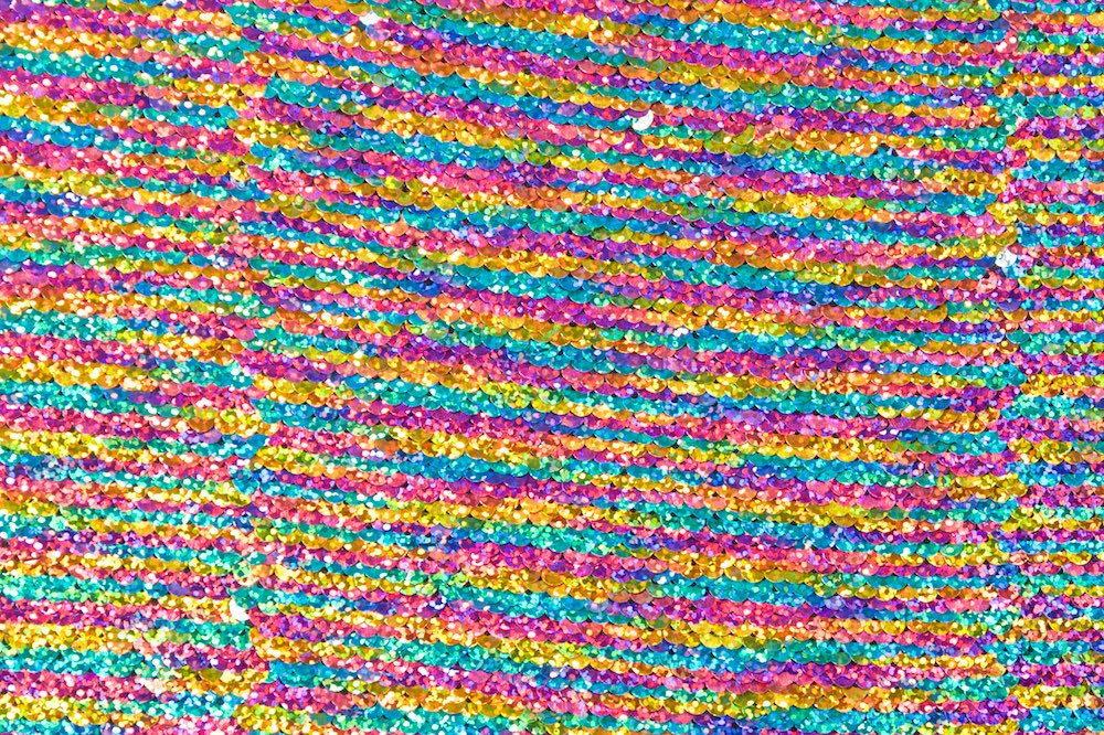 Rainbow Paillette Sequins Fabric, Rainbow Sequins Fabric