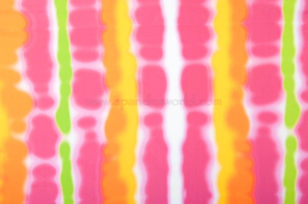 Abstract Print Spandex (Pink/Orange/Lime)