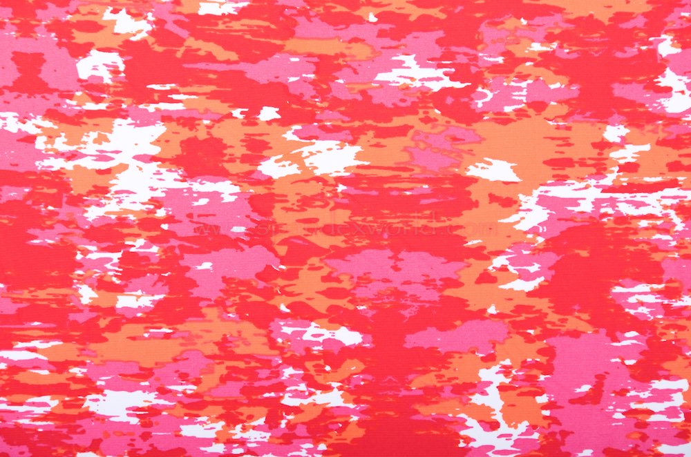 Abstract Prints (Red/Hot Pink/White)