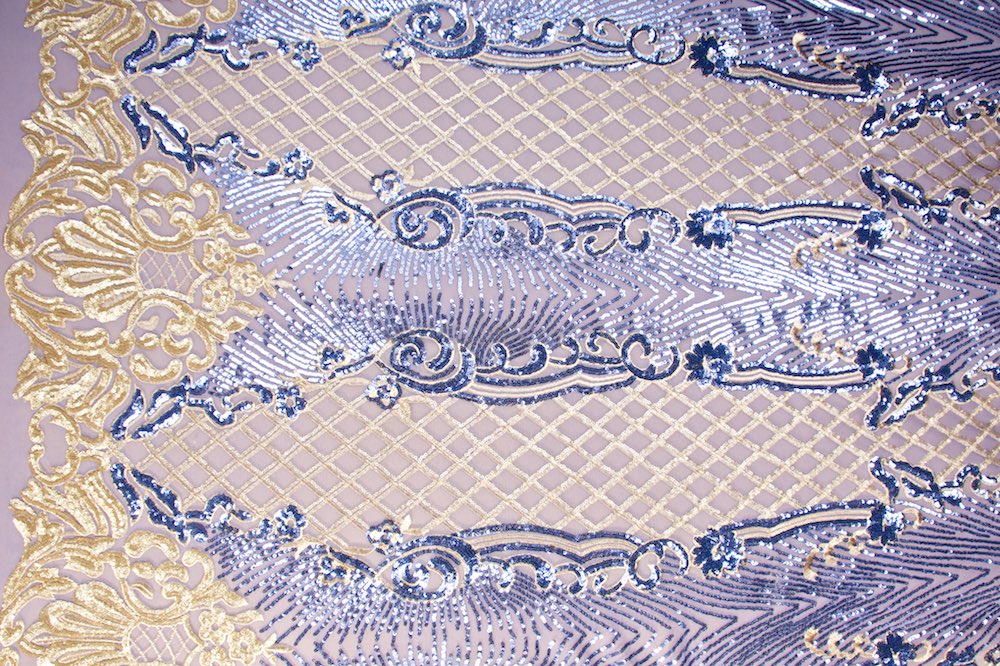 Stretch Sequins (Lavender/Lavender/Gold/Light Gold)