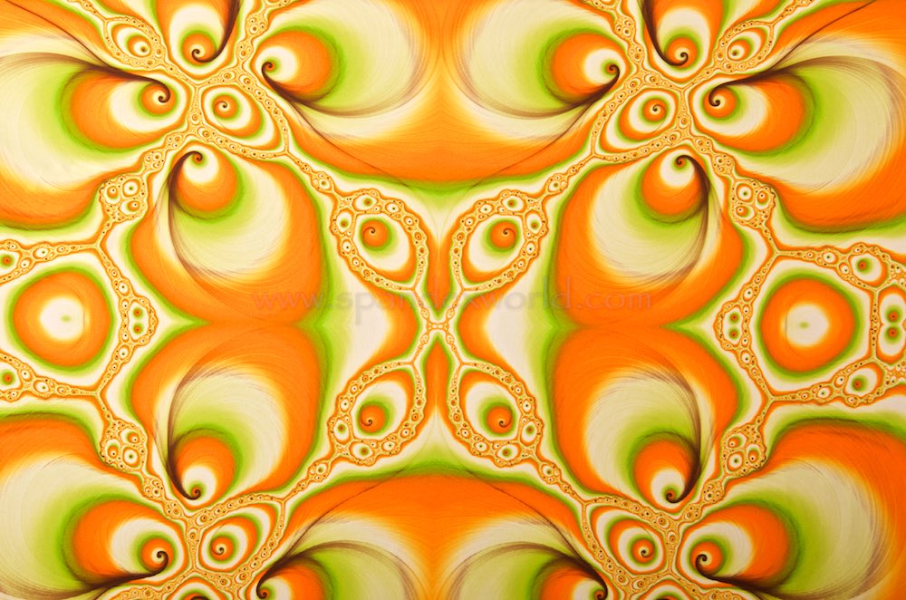 Abstract Prints (Orange/Green/Beige/Multi)