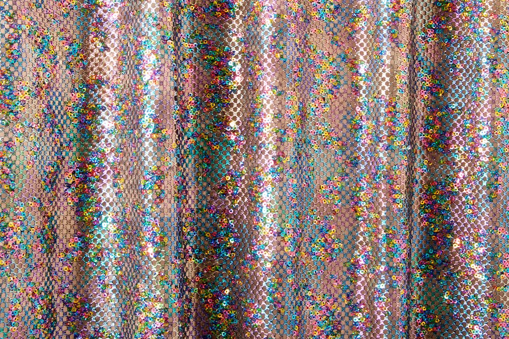 Stretch Sequins (Black/Multi)