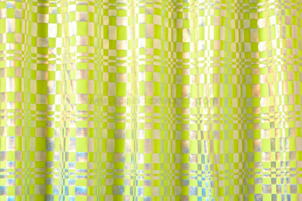 Pattern/Abstract Hologram (Neon Yellow/Silver Holo)