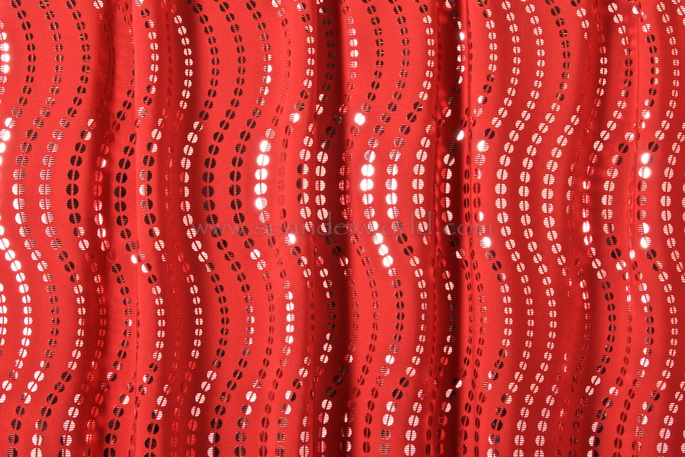 Novelty Spandex  (Red/Silver)