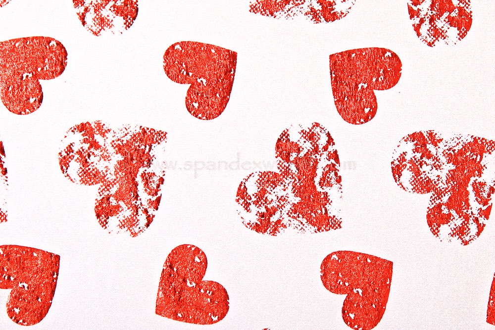 Pattern/Abstract Hologram (White/Red )