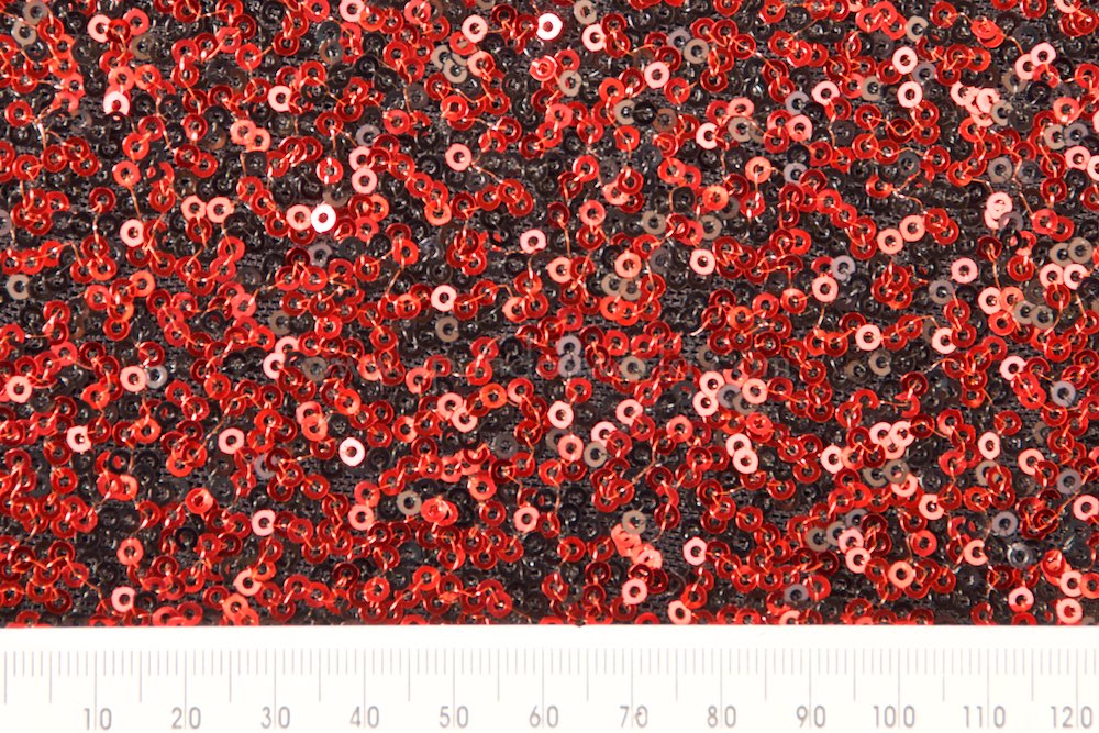 Stretch Sequins (Red/Red)