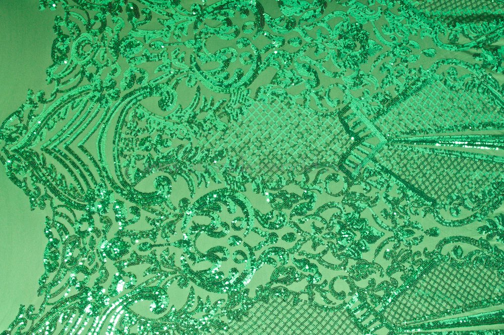 Stretch Sequins (Kelly Green/Kelly Green)