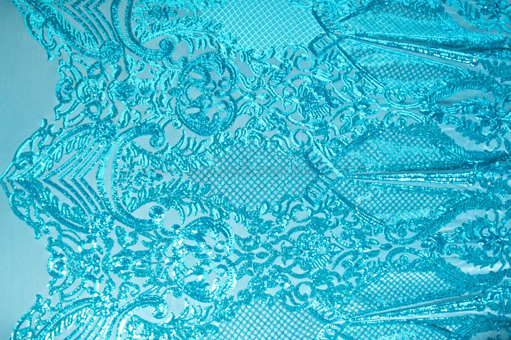 Stretch Sequins(Turquoise/Turquoise)