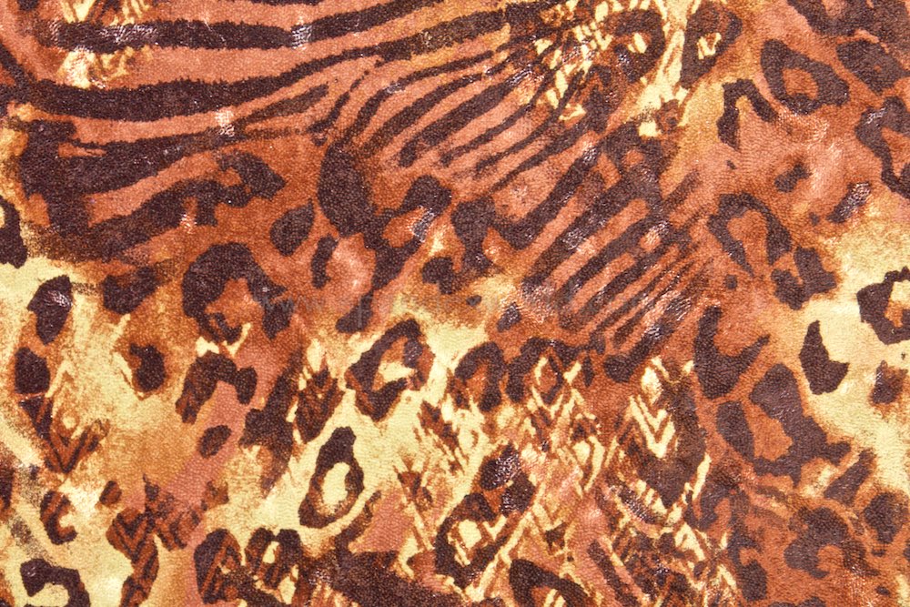 Leopard Pattern velvet (Brown/Gold/Black)