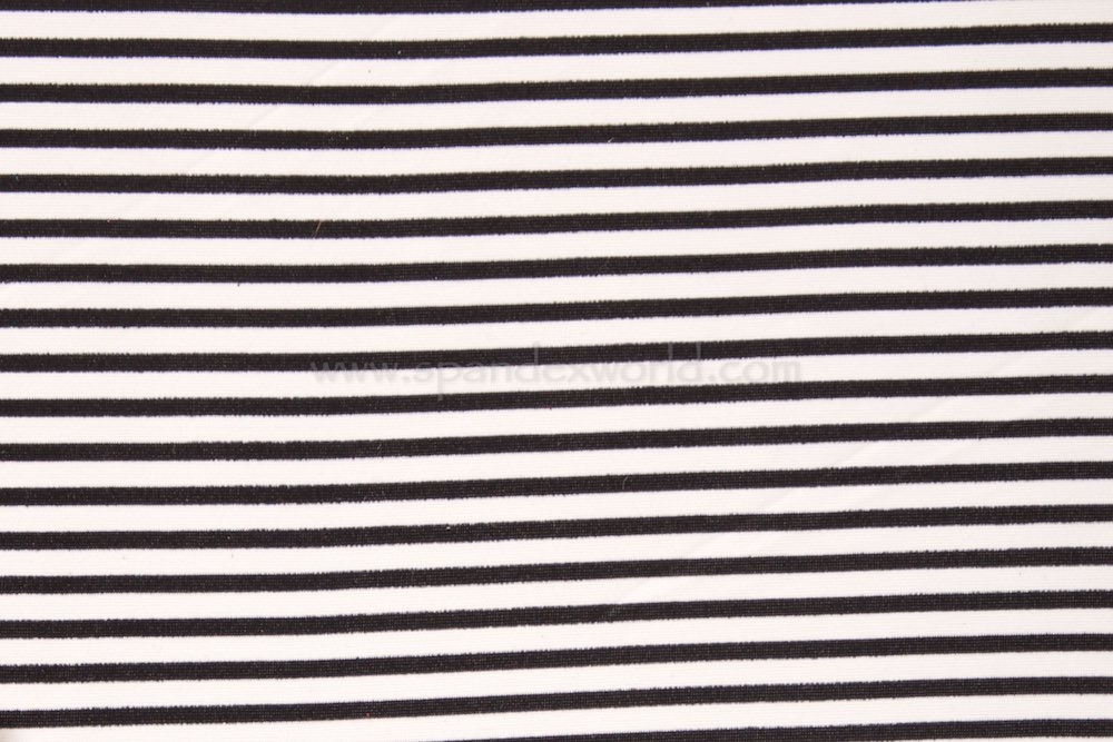 Printed Stripes (Black/Off White)