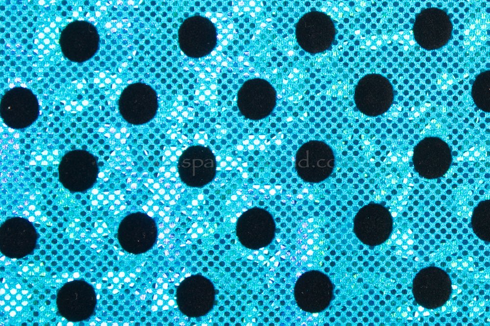 Polka Dot hologram (Turquoise/Black)