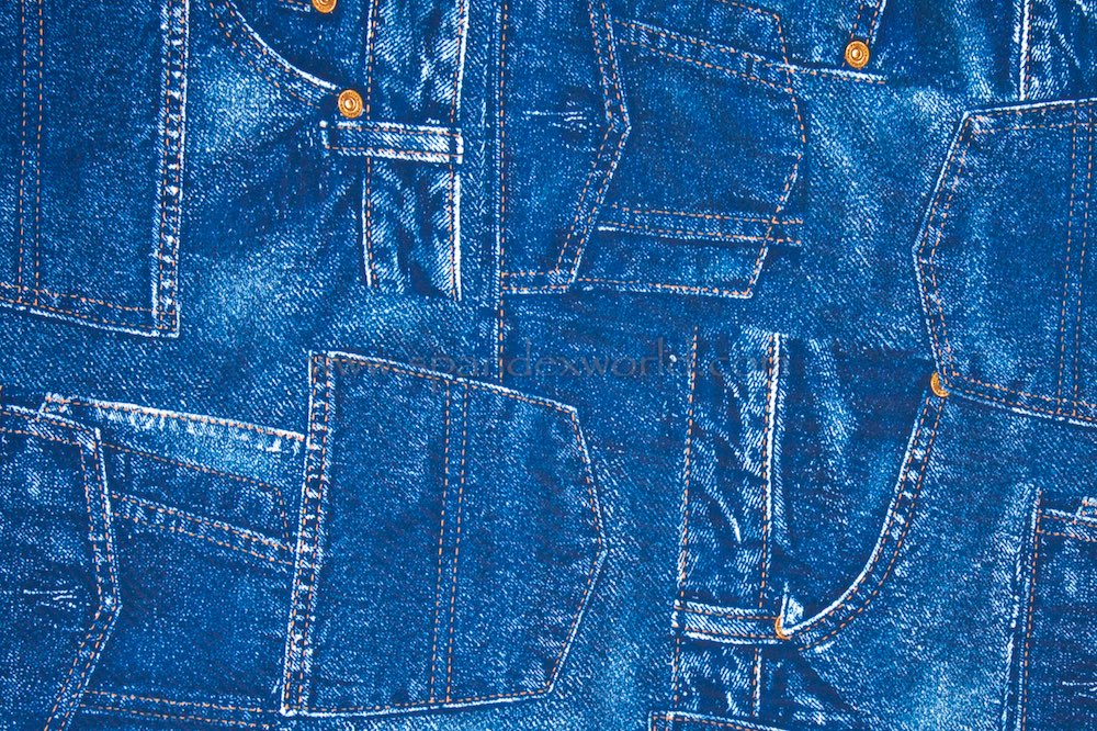 DARK BLUE MANHATAN FANCY FINISH DENIM FABRIC 74% COTTON, 24% POLYESTER 2%  ELASTINE FABRIC ~ SOLD BY THE 1/2 YARD