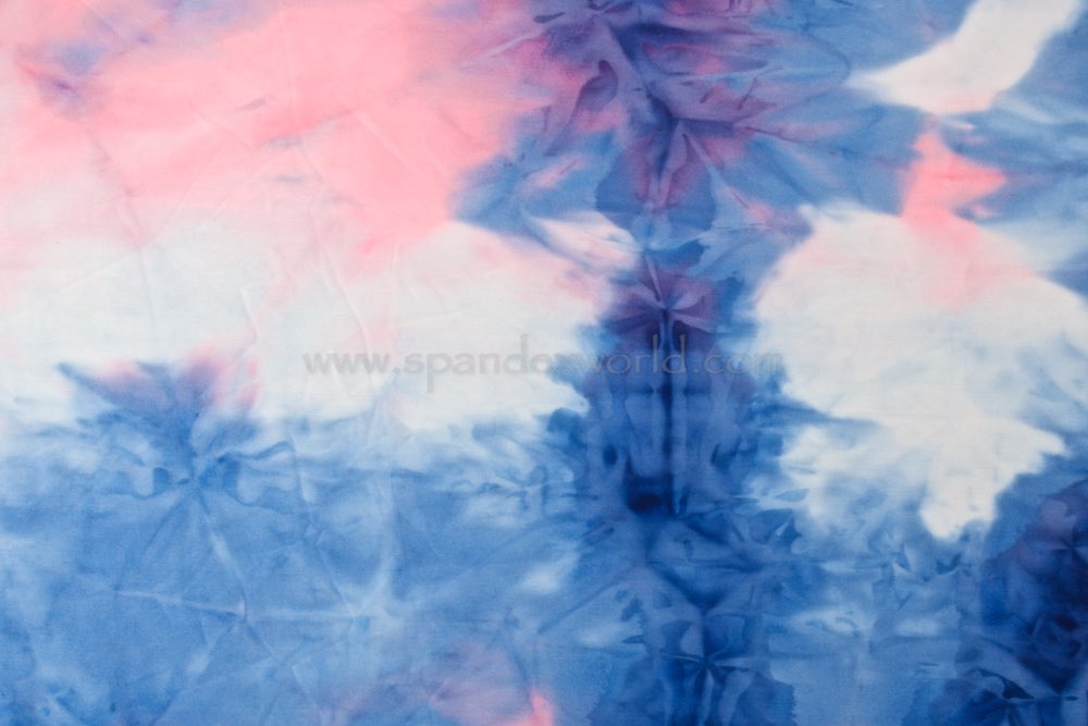Tie dye spandex (Aqua/Blue/Hot Pink/Multi)