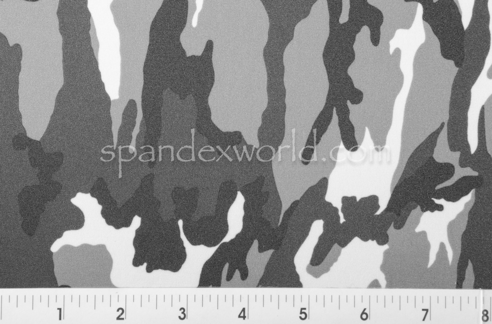 Printed Camouflage (Black/White/Grey)