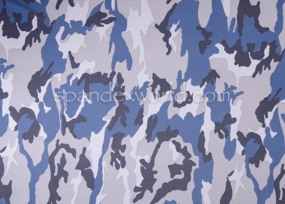 Printed Camouflage (Black/Blue/Grey)