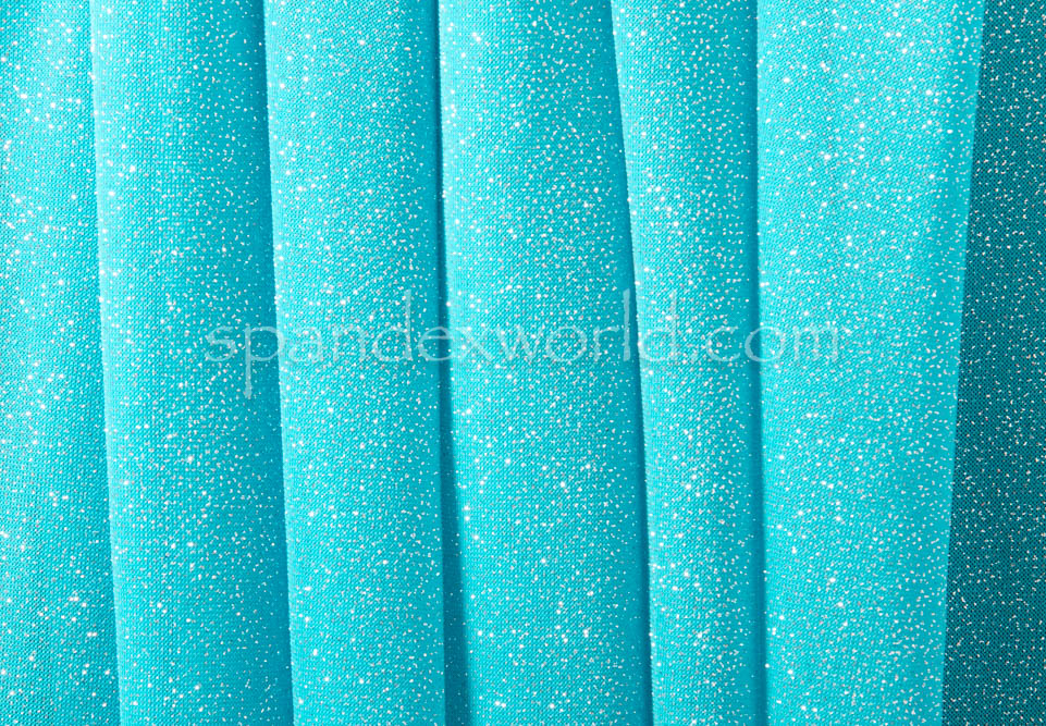 Sheer Glitter/Pattern (Turquoise/Silver)