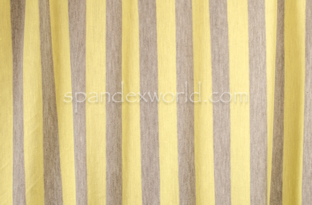 Stripes Rayon Lycra® 1'' Wide (yellow/Grey)