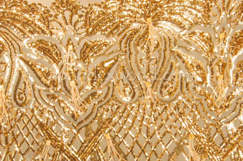 Stretch Sequins (Gold/Gold)