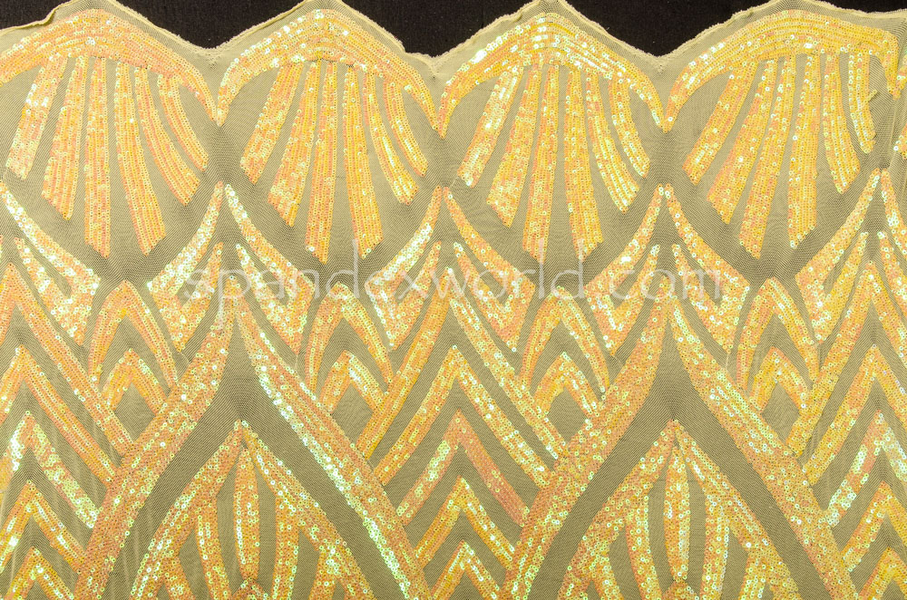 Stretch Sequins (Yellow/Yellow Pearl)