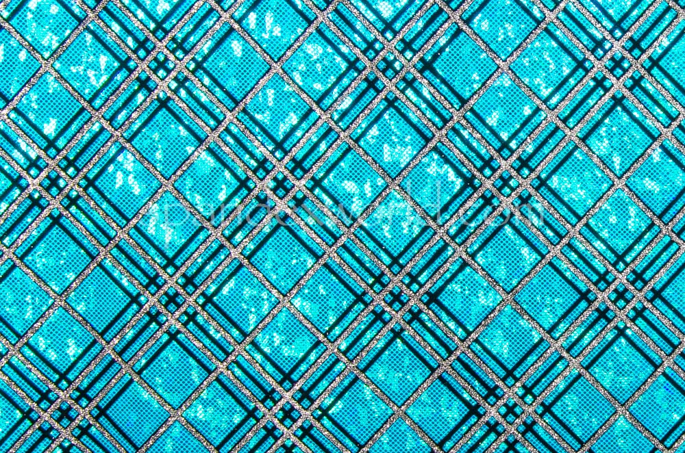 Pattern/Abstract Hologram (Turquoise/Silver/Black)