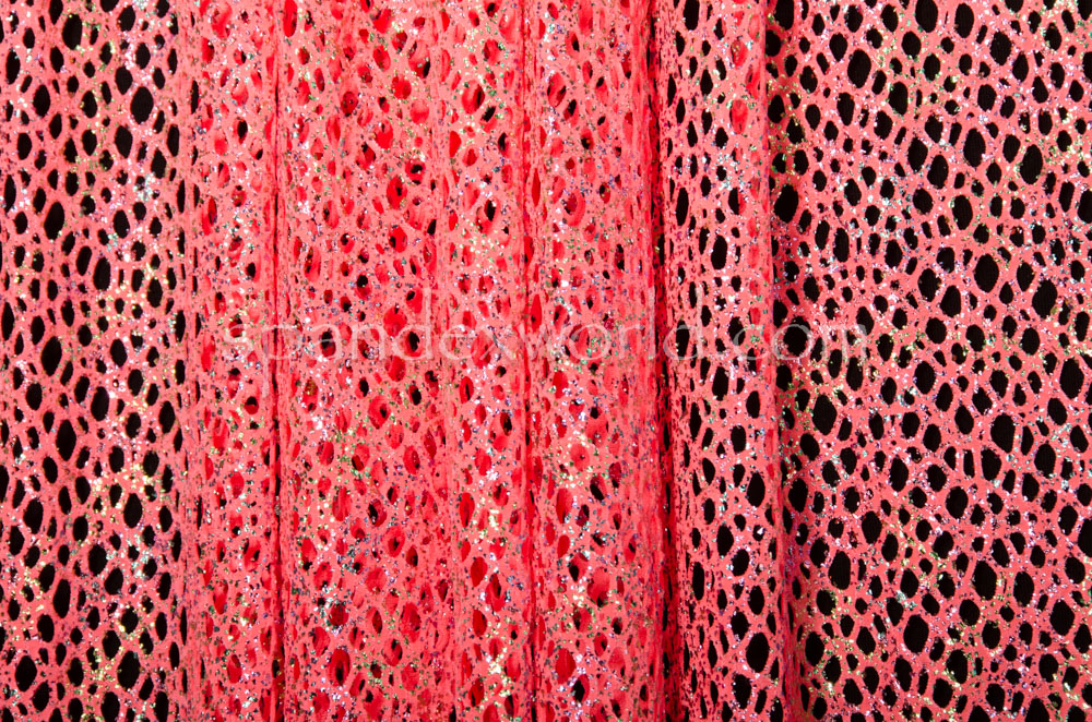 Metallic Fishnet (Hot Pink/Multi)