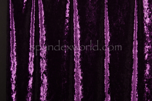4 way Stretch Crushed Velvet (Purple)