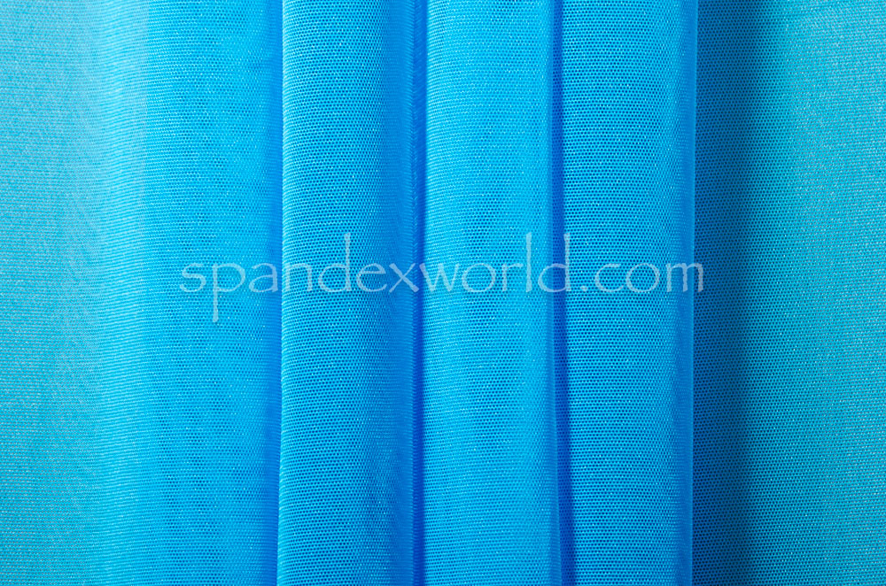 Stretch Solid Mesh -Shiny (Turquoise)