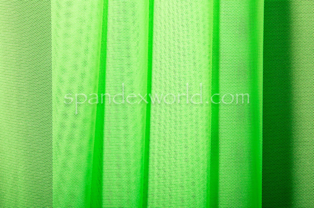 Stretch Solid Mesh-Shiny (Neon Lime)