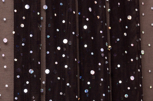 Glitter/Pattern Mesh (Black/Silver)