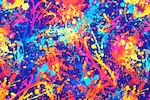 Splash Print Spandex (Navy/Orange/Pink/Multi)