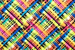 Printed Spandex (Black/Orange/Blue/Multi)